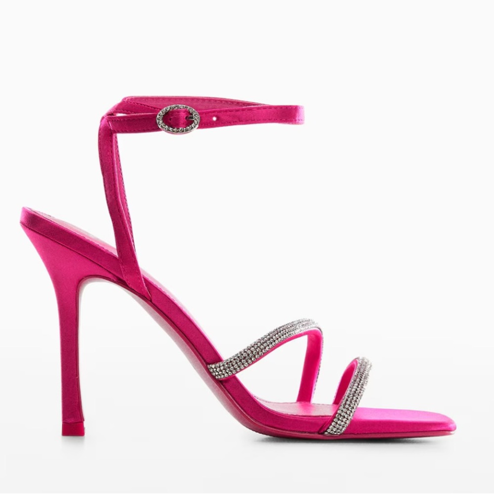 New Mango Heels with Rhinestone - Picture 3 of 8